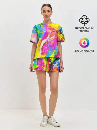 Женская пижама с шортами / ТИ-ДАЙ