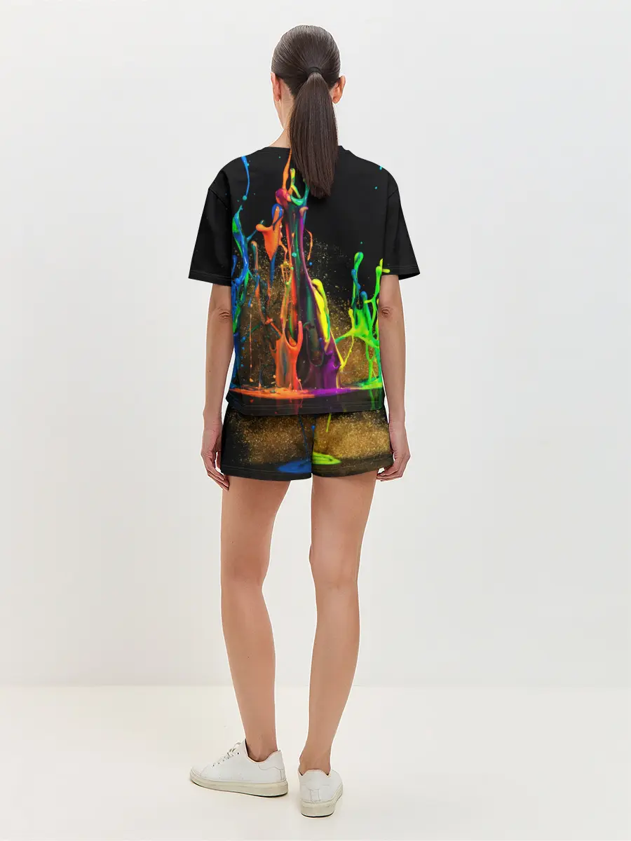 Женская пижама с шортами / КРАСКИ