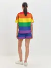 Женская пижама с шортами / Радуга