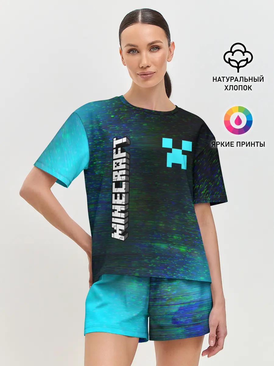 Женская пижама с шортами / MINECRAFT / МАЙНКРАФТ
