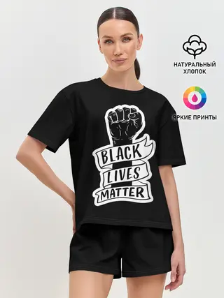 Женская пижама с шортами / Black Lives Matter