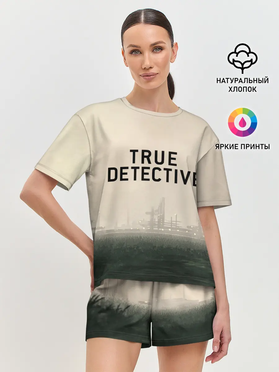 Женская пижама с шортами / Настоящий детектив