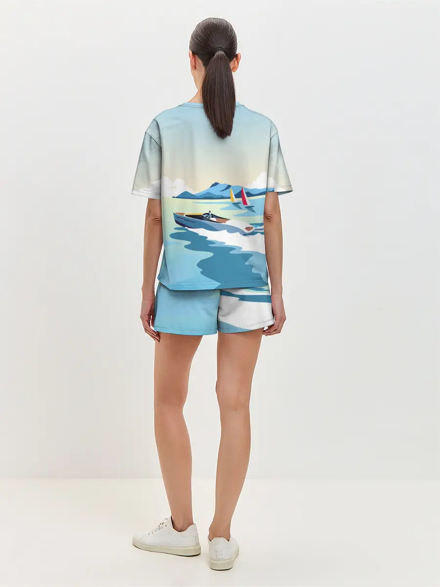 Женская пижама с шортами / Лето