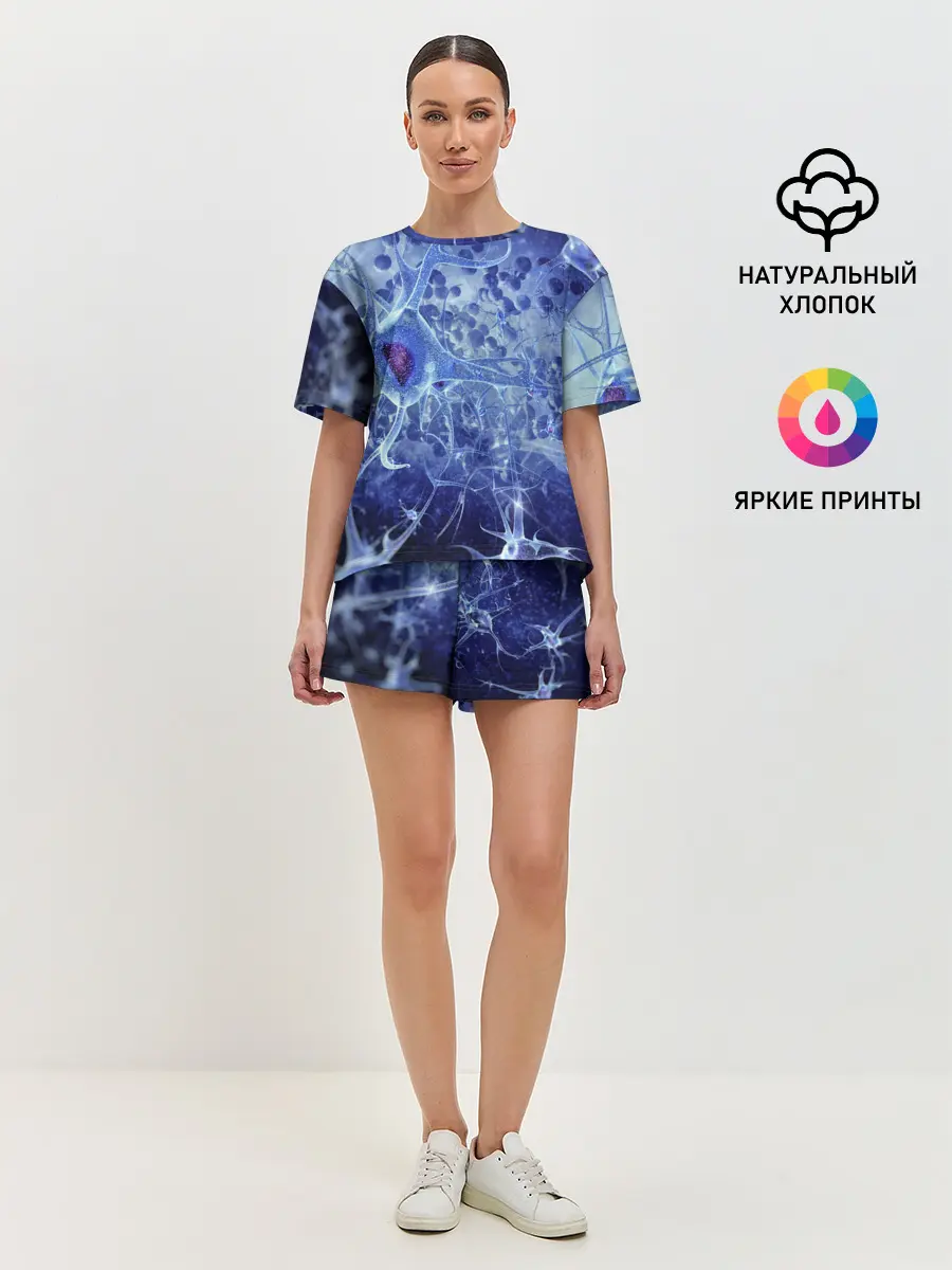 Женская пижама с шортами / ВИРУС