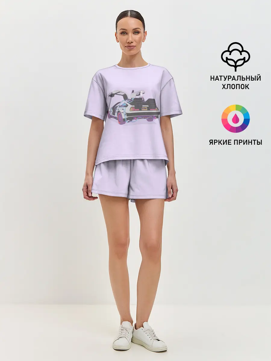 Женская пижама с шортами / Назад в будущее