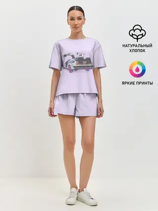 Женская пижама с шортами / Назад в будущее