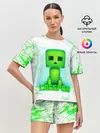 Женская пижама с шортами / MINECRAFT CREEPER
