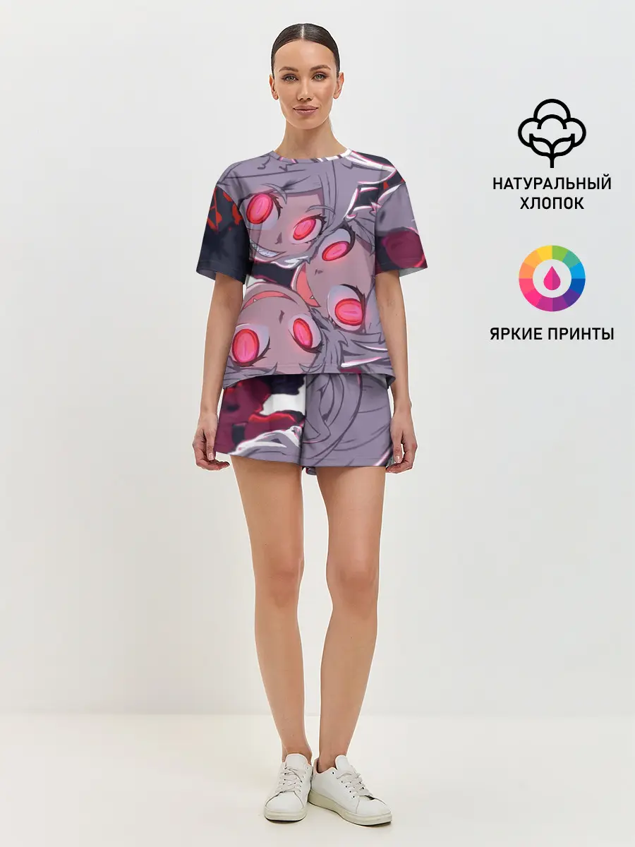 Женская пижама с шортами / МИЛЫЕ КОШЕЧКИ