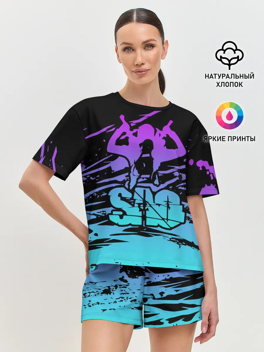 Женская пижама с шортами / Sword Art Online