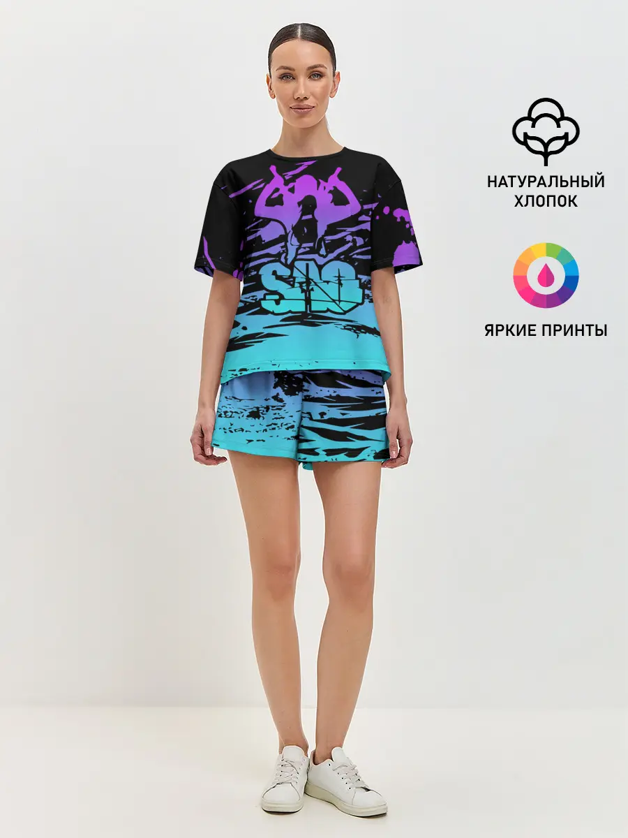 Женская пижама с шортами / Sword Art Online