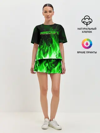 Женская пижама с шортами / MINECRAFT