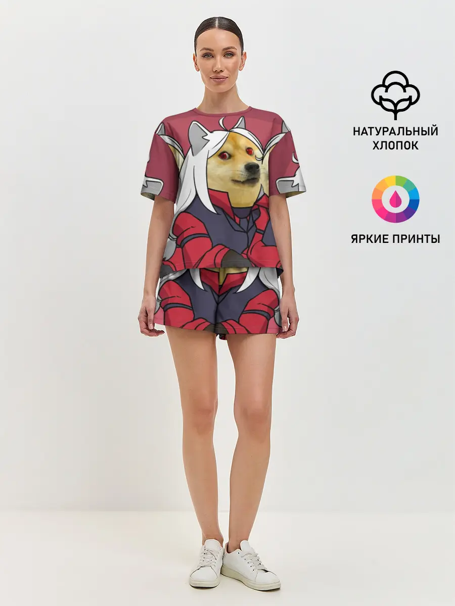 Женская пижама с шортами / ХЕЛЛТЕЙКЕР ДОГГО