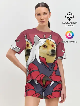 Женская пижама с шортами / ХЕЛЛТЕЙКЕР ДОГГО