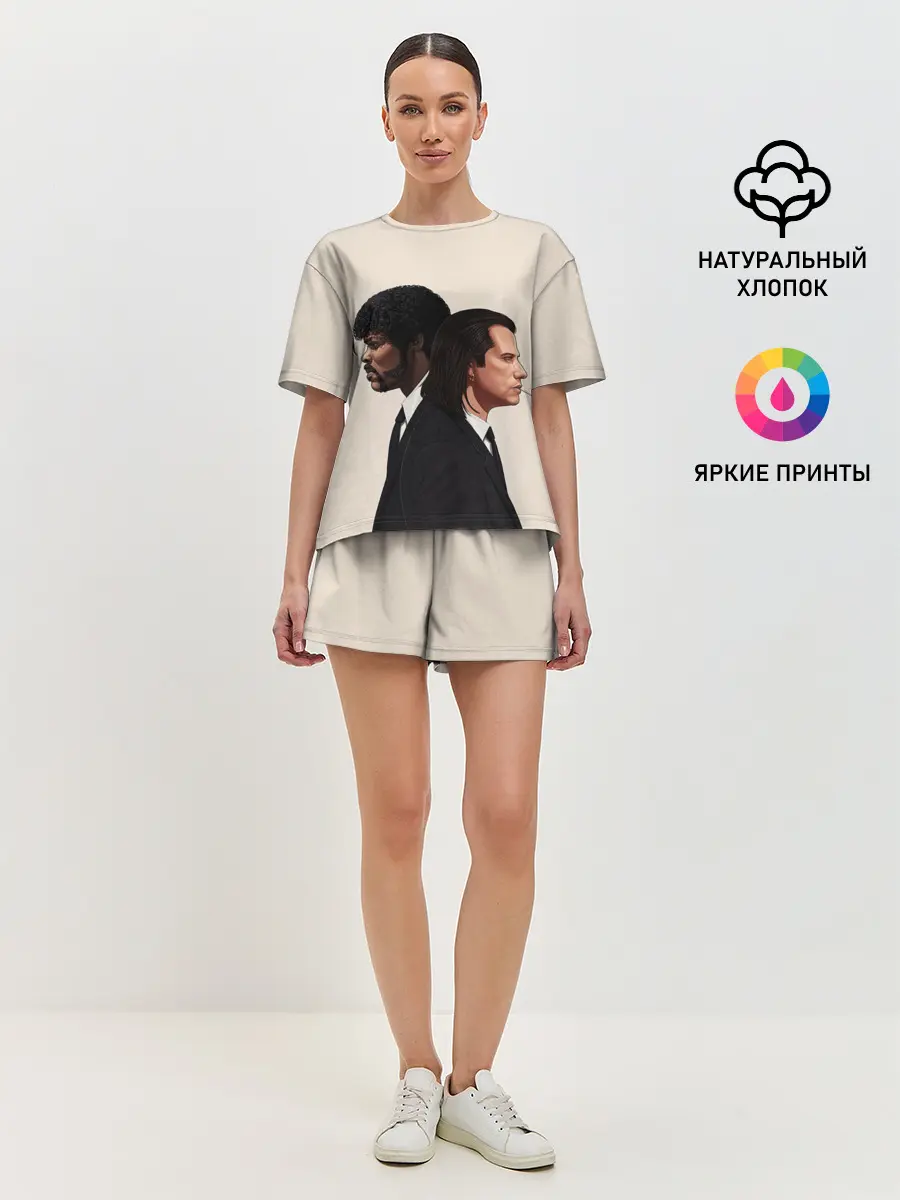 Женская пижама с шортами / Криминальное чтиво