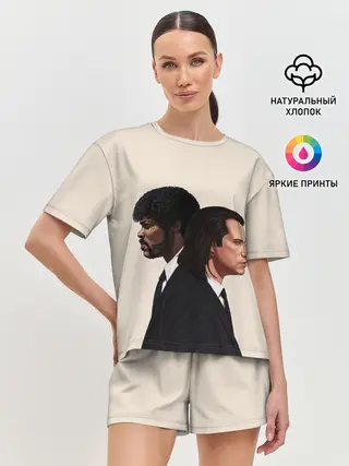 Женская пижама с шортами / Криминальное чтиво