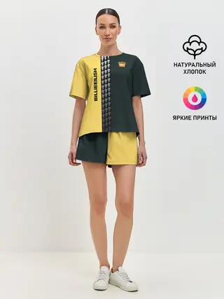 Женская пижама с шортами / билли айлиш