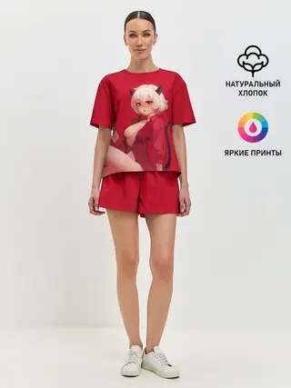 Женская пижама с шортами / HELLTAKER