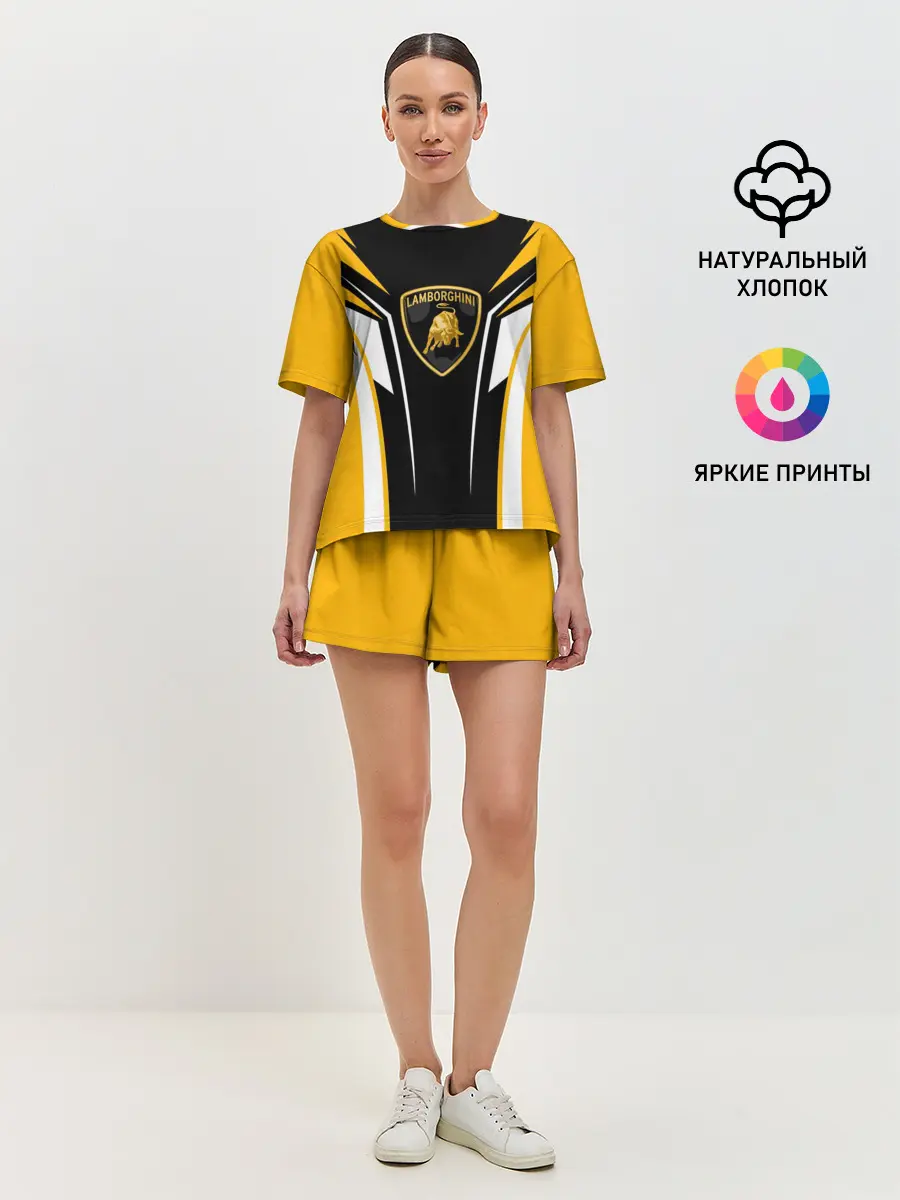 Женская пижама с шортами / Ламборгини Форма