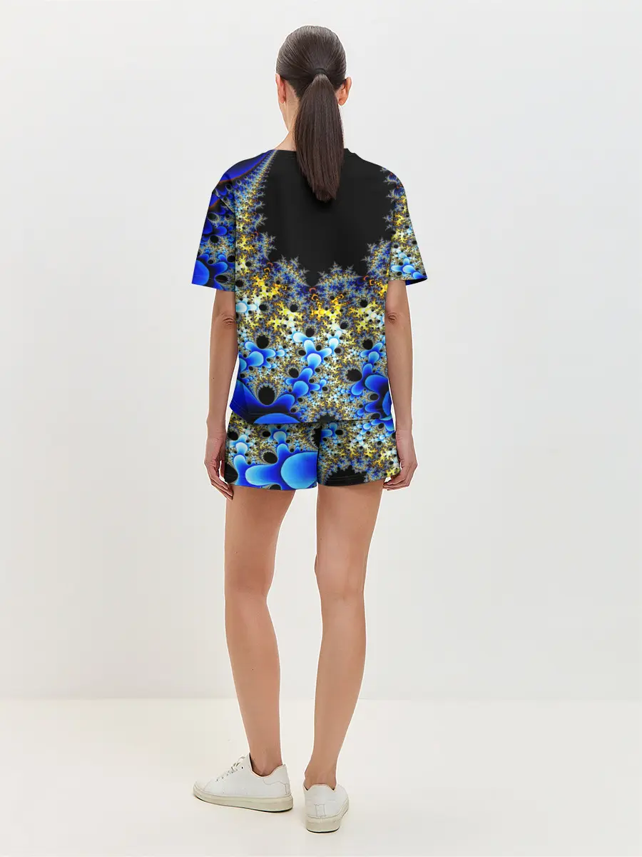 Женская пижама с шортами / Фрактальная материя l Fractal