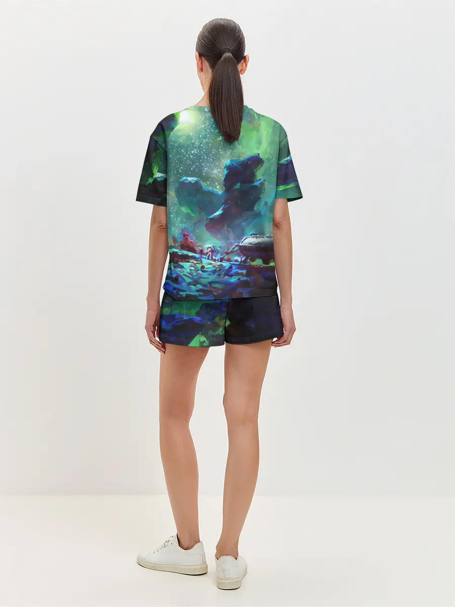 Женская пижама с шортами / КОСМОС:КОСМОНАВТ