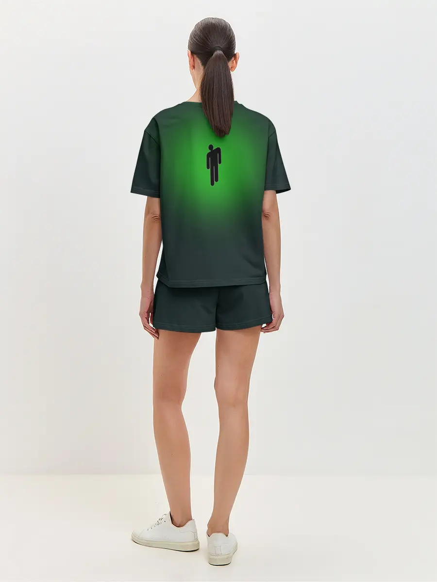 Женская пижама с шортами / билли айлиш