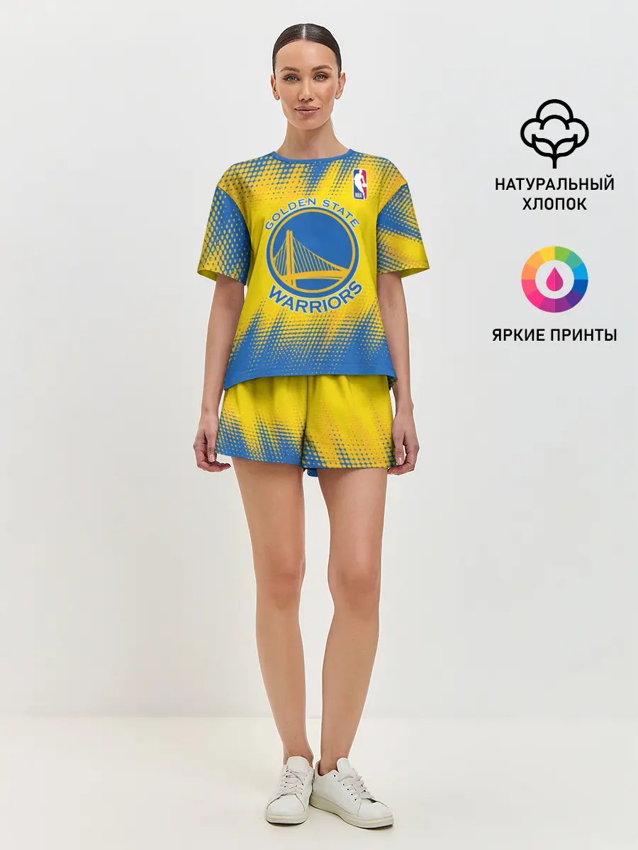 Женская пижама с шортами / Golden State Warriors