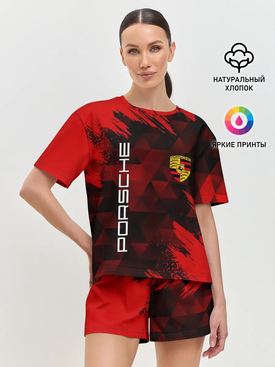 Женская пижама с шортами / PORSCHE