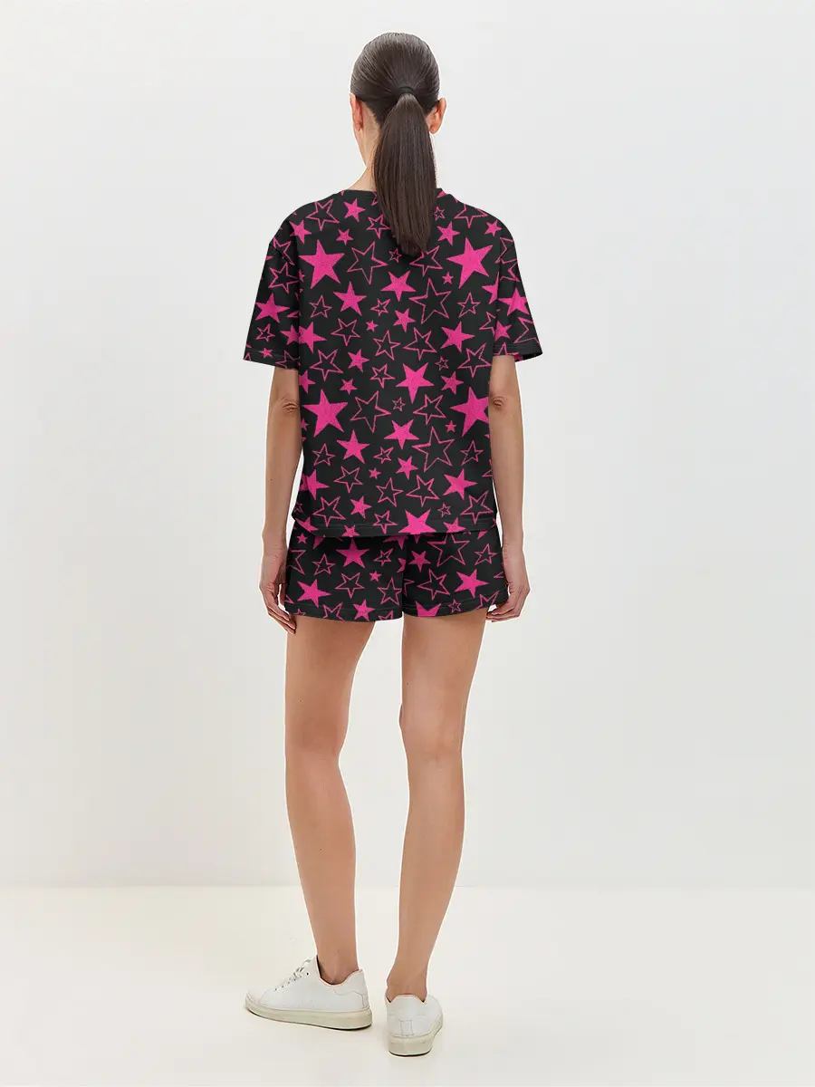 Женская пижама с шортами / Cat Unicorn | Кот Единорог