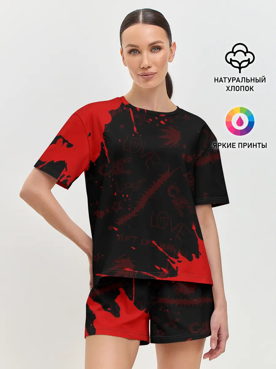 Женская пижама с шортами / LIL PEEP / ЛИЛ ПИП