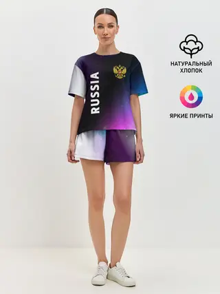 Женская пижама с шортами / RUSSIA / РОССИЯ