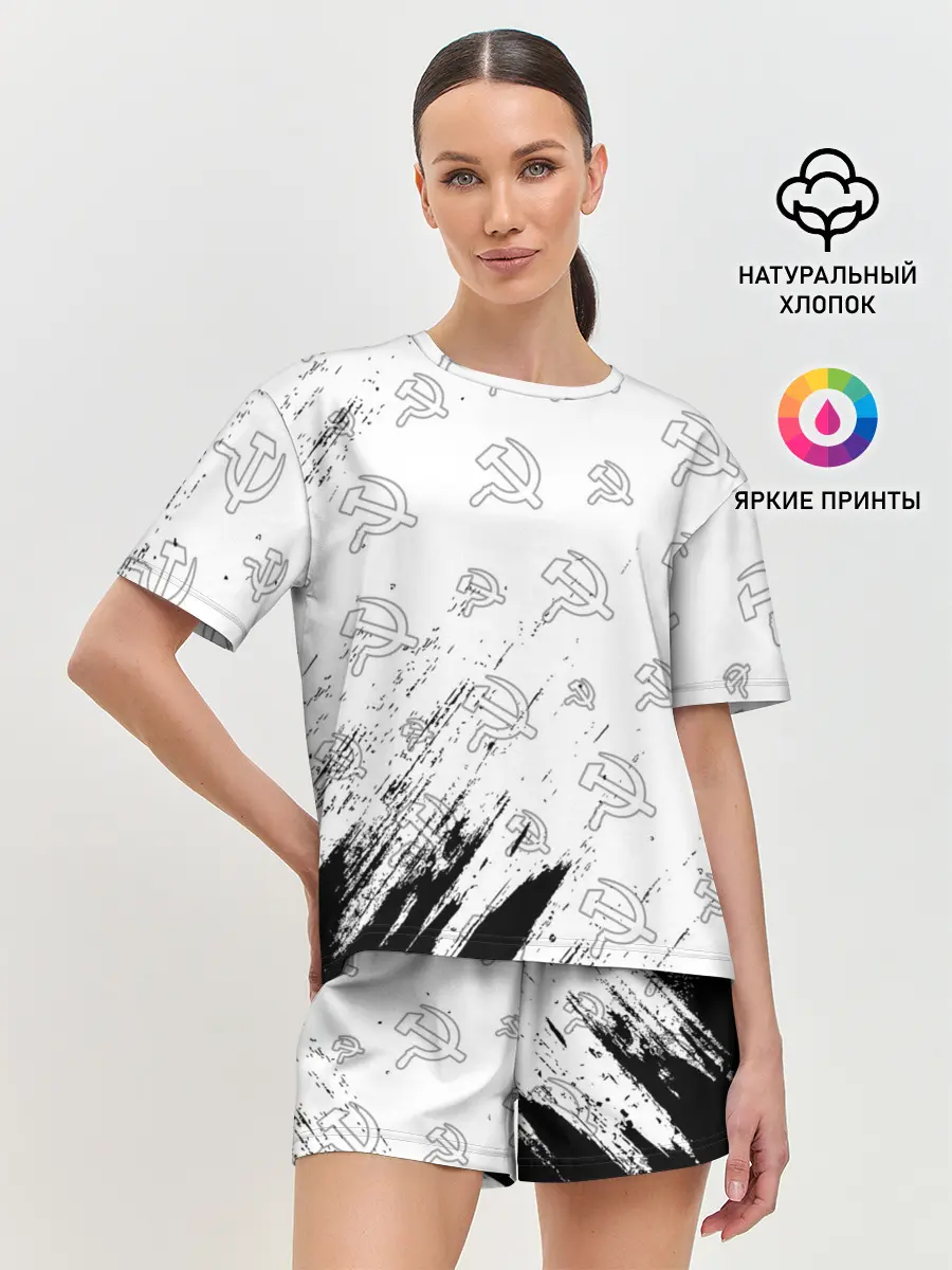 Женская пижама с шортами / USSR / СССР