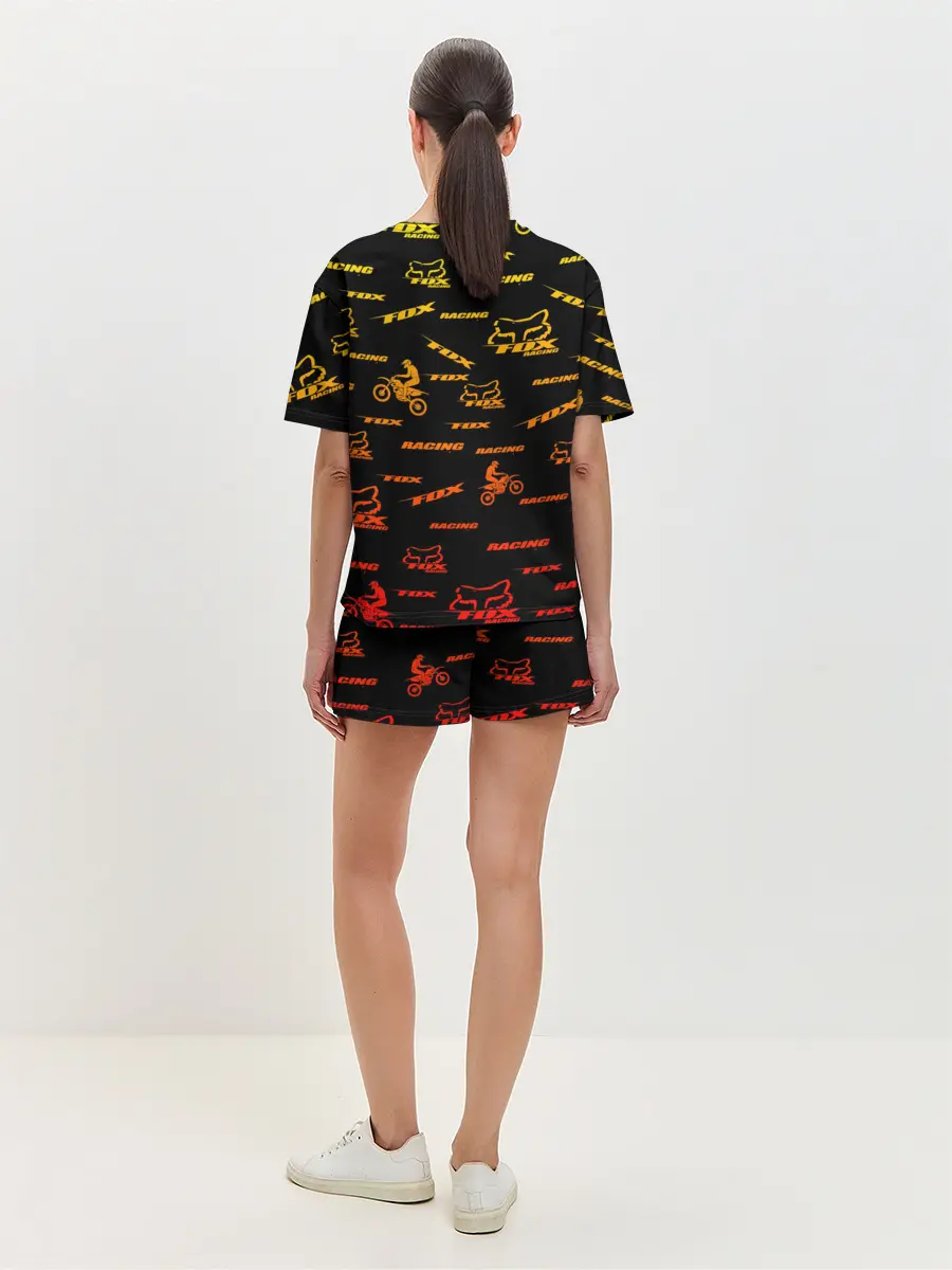 Женская пижама с шортами / Форма для мотокросса FOX