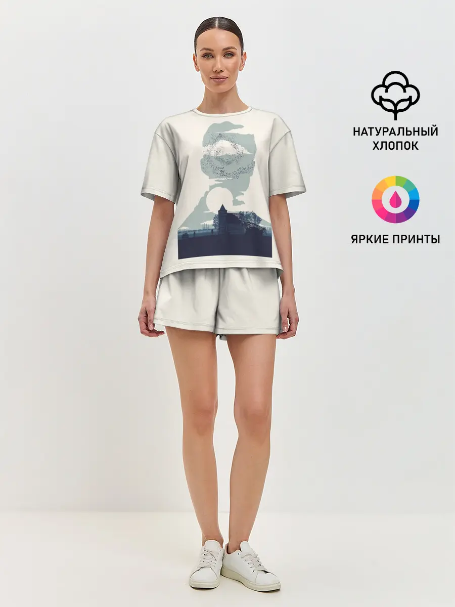 Женская пижама с шортами / Настоящий детектив