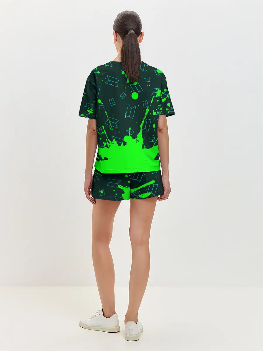 Женская пижама с шортами / BTS / БТС