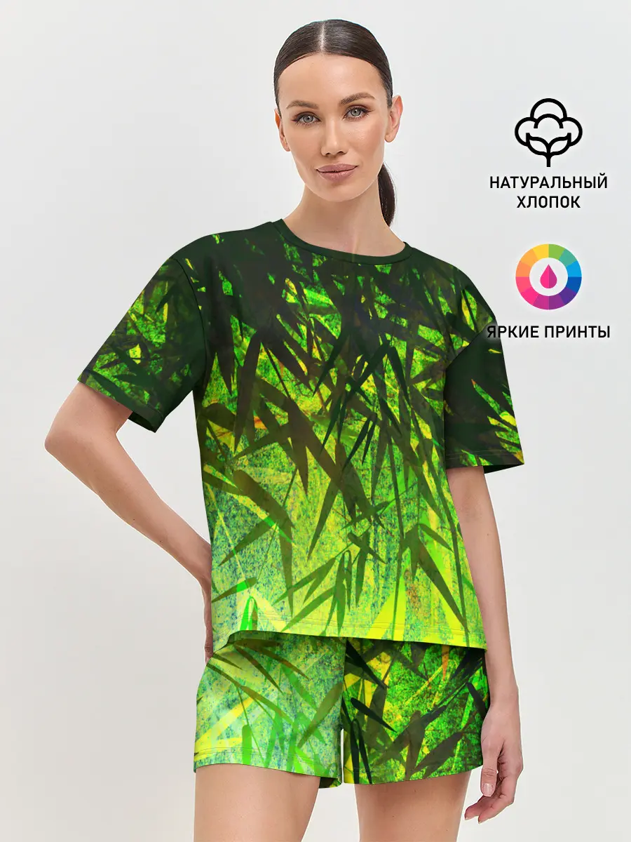 Женская пижама с шортами / ТРАВА / TRAVA