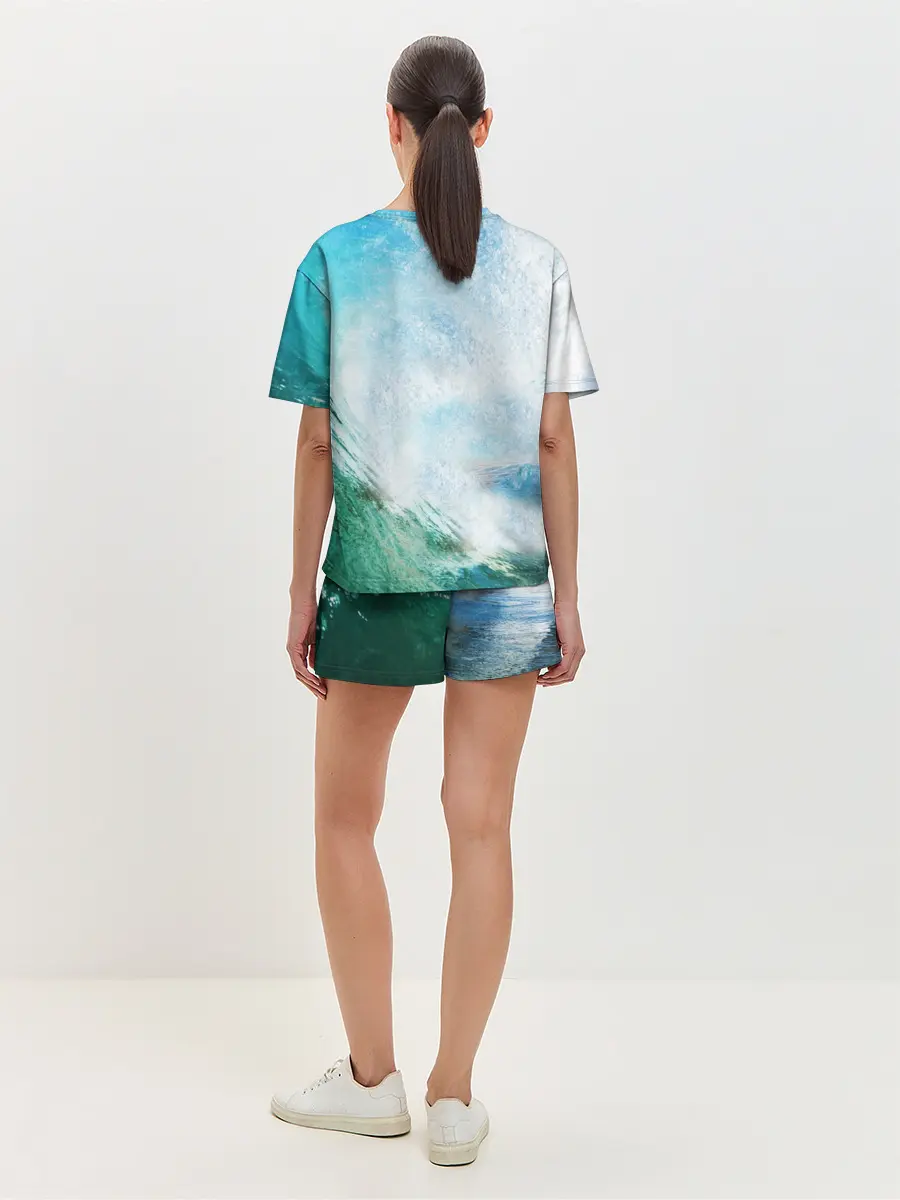 Женская пижама с шортами / Волны | Океан