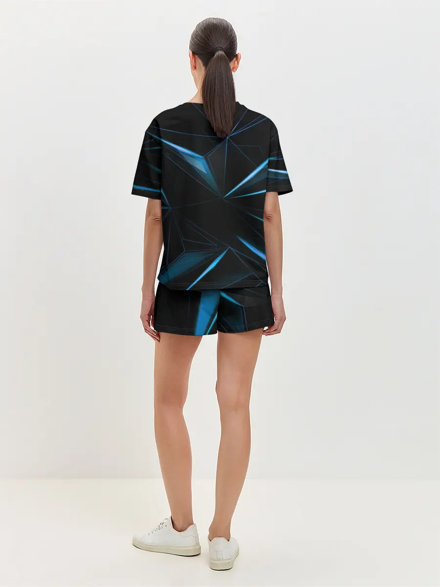 Женская пижама с шортами / ТРАФАЛЬГАР ЛО. Металлический фон