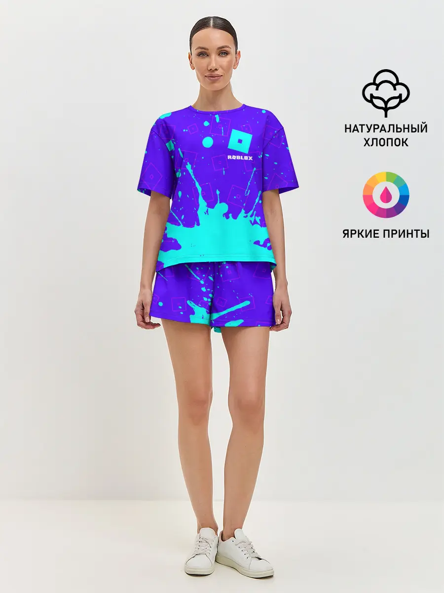 Женская пижама с шортами / ROBLOX / РОБЛОКС