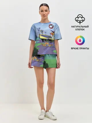 Женская пижама с шортами / Bella Badge