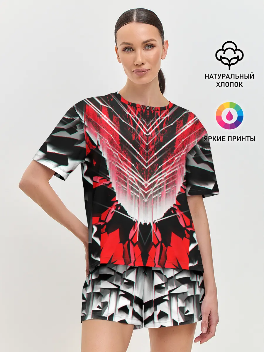 Женская пижама с шортами / STRIPES