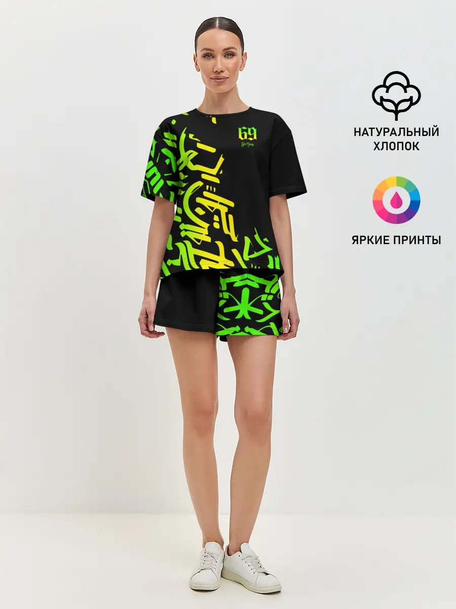 Женская пижама с шортами / 6ix9ine Tekashi