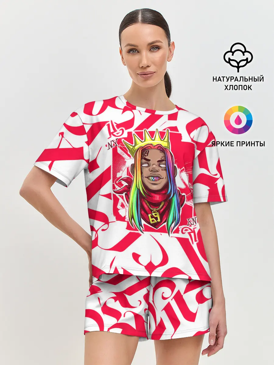 Женская пижама с шортами / 6ix9ine Tekashi