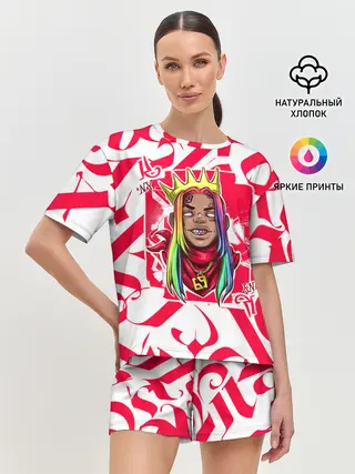 Женская пижама с шортами / 6ix9ine Tekashi
