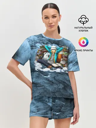 Женская пижама с шортами / One Piece | Trafalgar Law