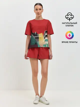 Женская пижама с шортами / архитектура