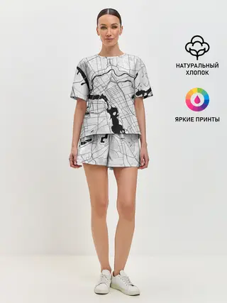 Женская пижама с шортами / генплан