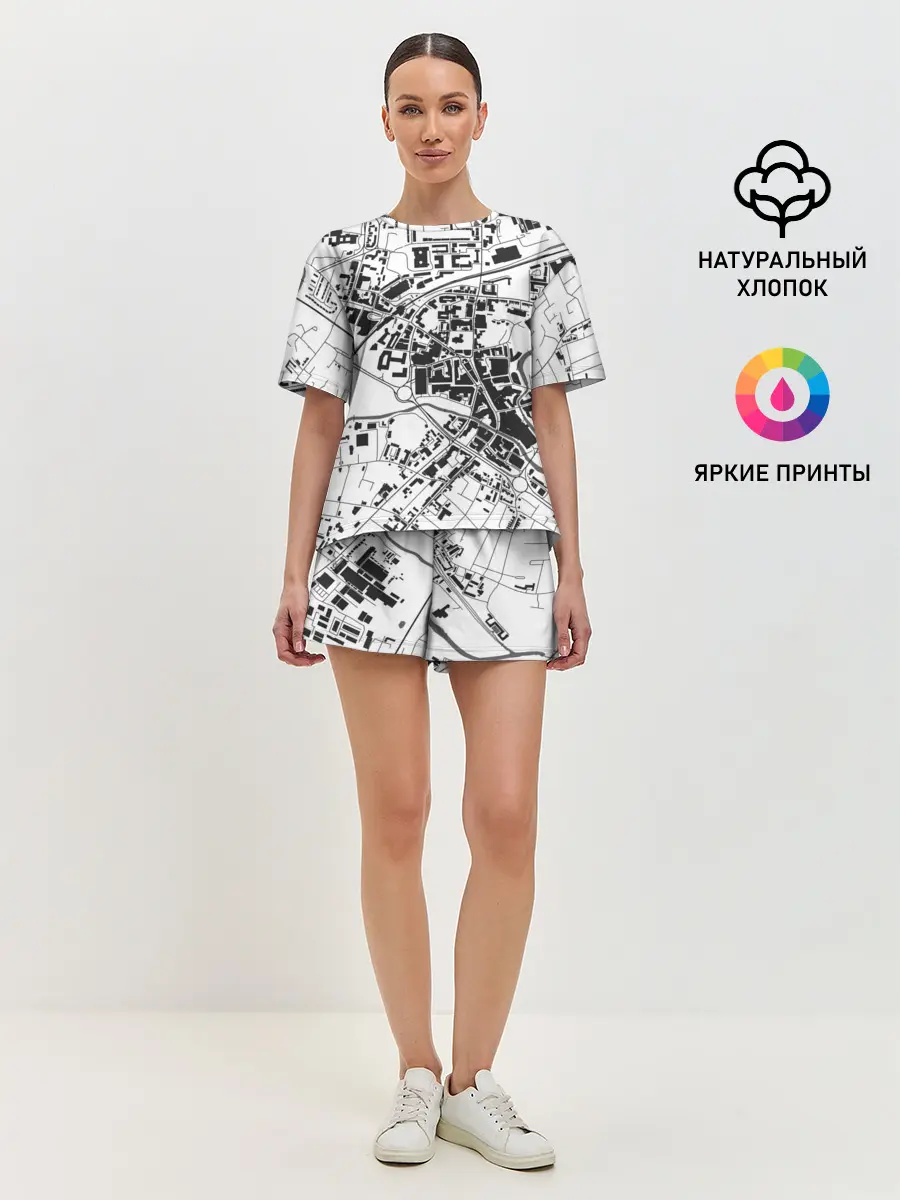 Женская пижама с шортами / генплан