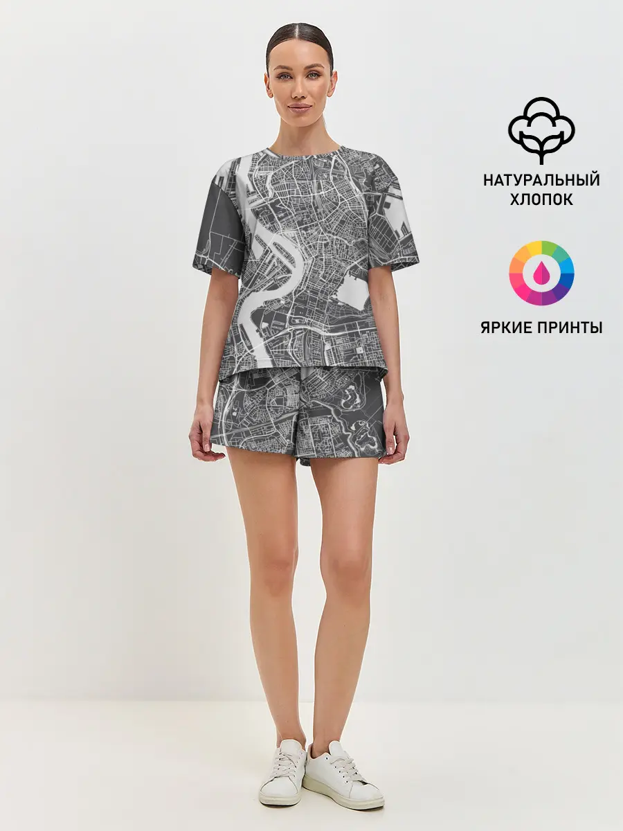 Женская пижама с шортами / генплан