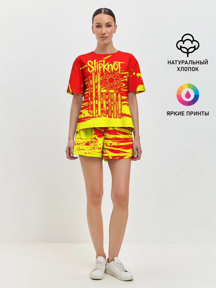 Женская пижама с шортами / Slipknot