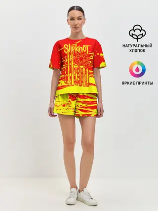 Женская пижама с шортами / Slipknot